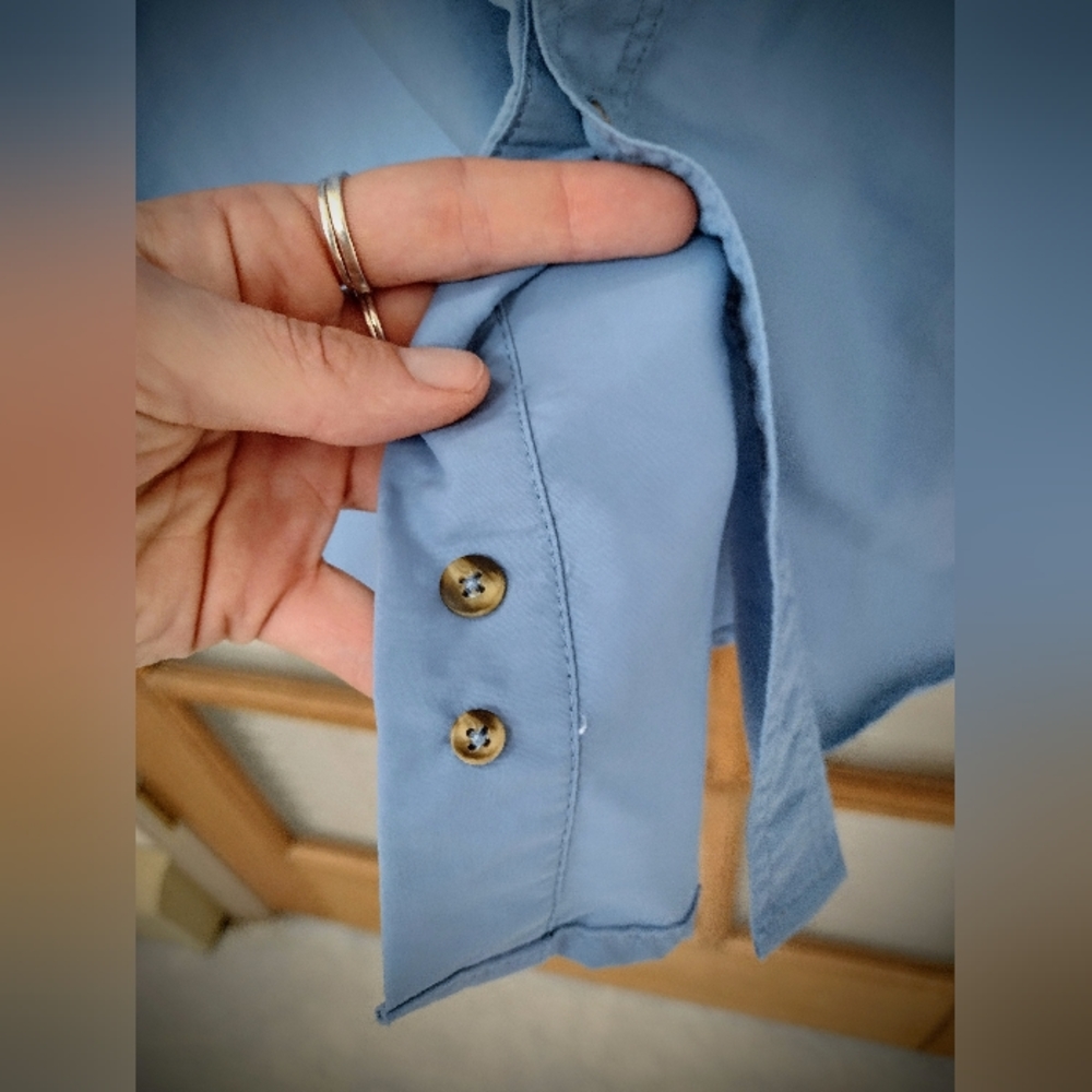 L.L. Bean M's Large Blue Tropicwear LS Sun Shirt Old Version Pre-2020, Brand New - Picture 12 of 12